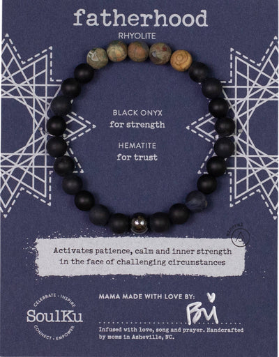 Fatherhood Rhyolite Men's Bracelet