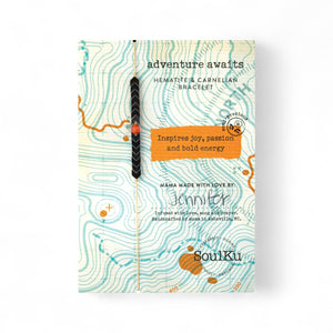 Adventure Awaits Carnelian Adjustable Bracelet