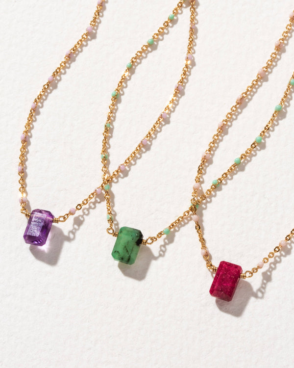 Luna Norte - Prism Gems Birthstone Necklace - May