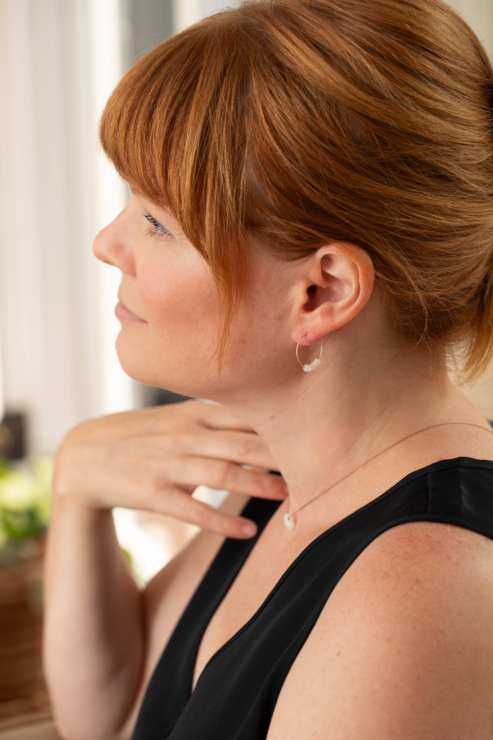 Amazing Mom - Ethiopian Opal 14K Gold-Filled Hoop Earrings