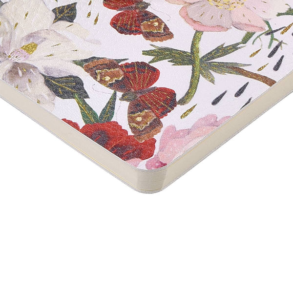 BV by Bruno Visconti - Vegan Leather A6 Passport Notebook - Peonies