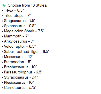 PowerTRC 3D Print - 3D Printed Dinosaurs: T-Rex, Triceratops, Spinosaurus & More: Black / Velociraptor