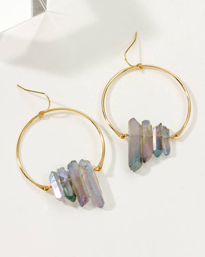 Rainbow Quartz Super Nova Earrings