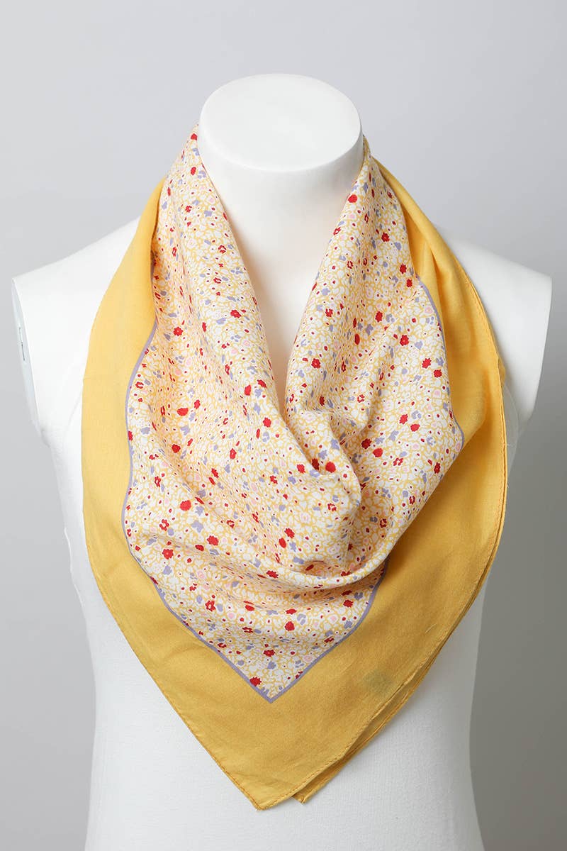 Floral Wide Country Bandana