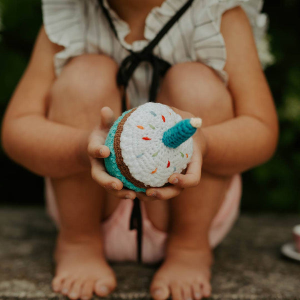 Pebble - Pretend Play Food Rattle - First Birthday Cupcake