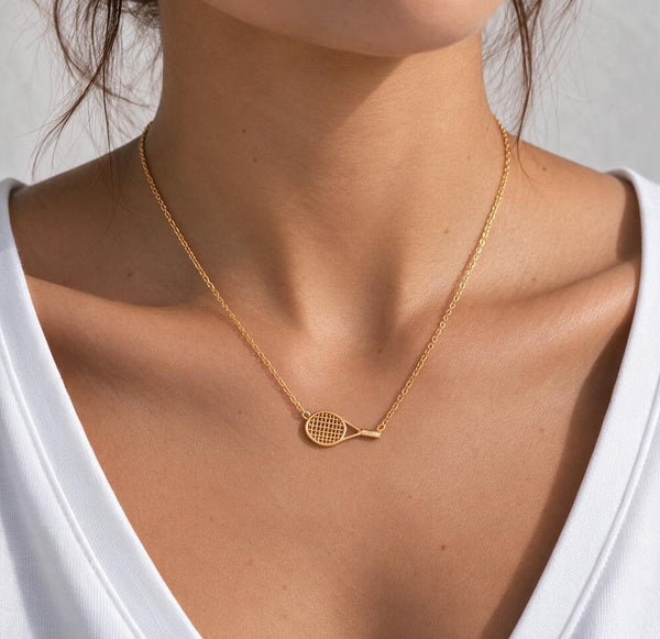 Ace Tennis Racket Necklace
