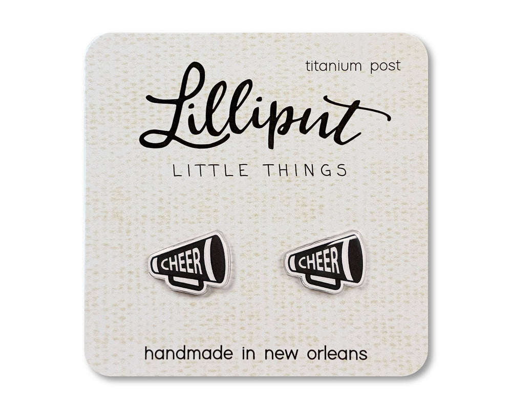 Lilliput Little Things - Cheer Megaphone Earrings - Custom Colors Available!