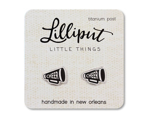 Lilliput Little Things - Cheer Megaphone Earrings - Custom Colors Available!