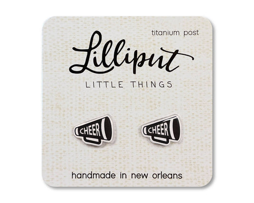 Lilliput Little Things - Cheer Megaphone Earrings - Custom Colors Available!