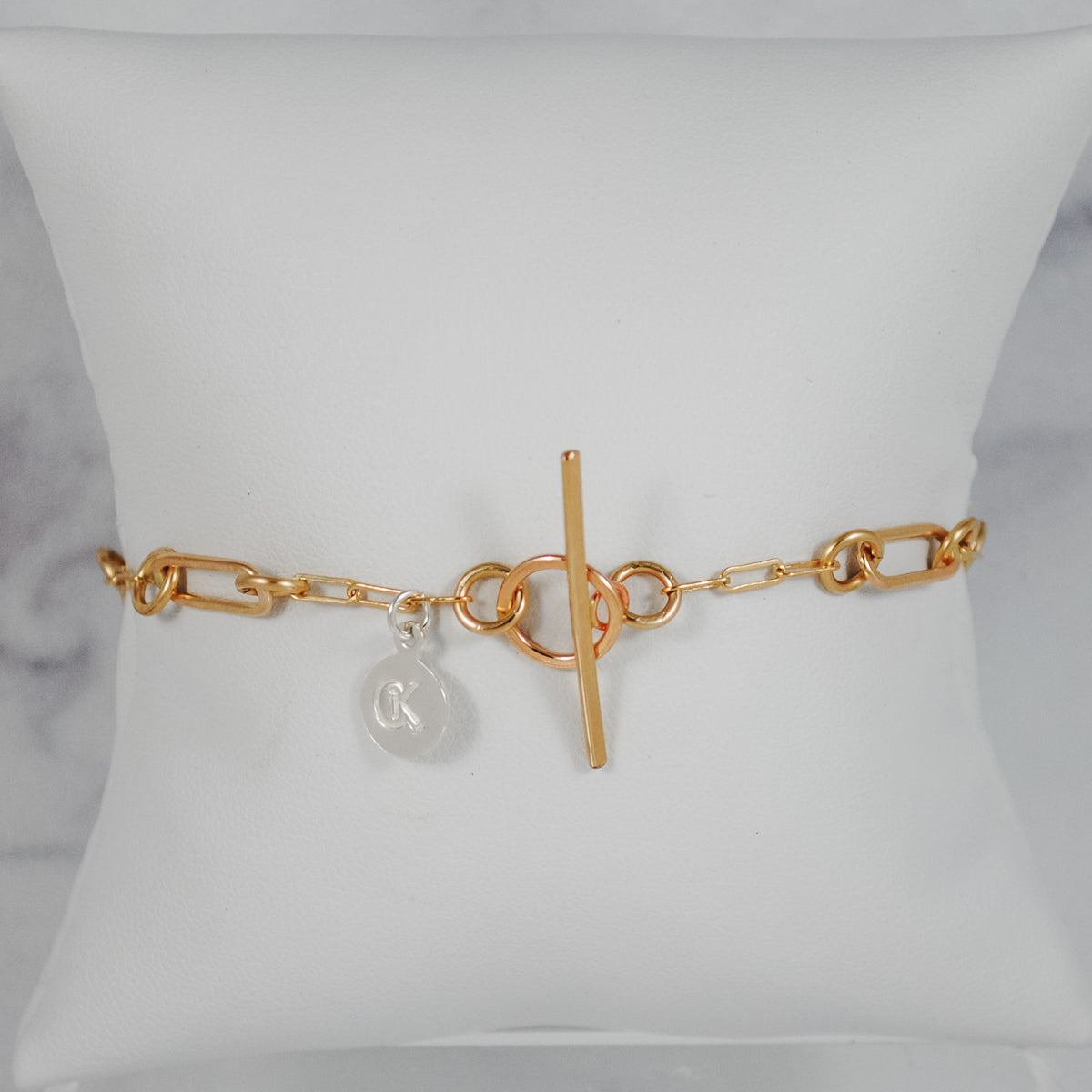 Paperclip Floating Bracelet - gold-filled