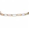 Petite Paperclip Chain Bracelet - mixed metals