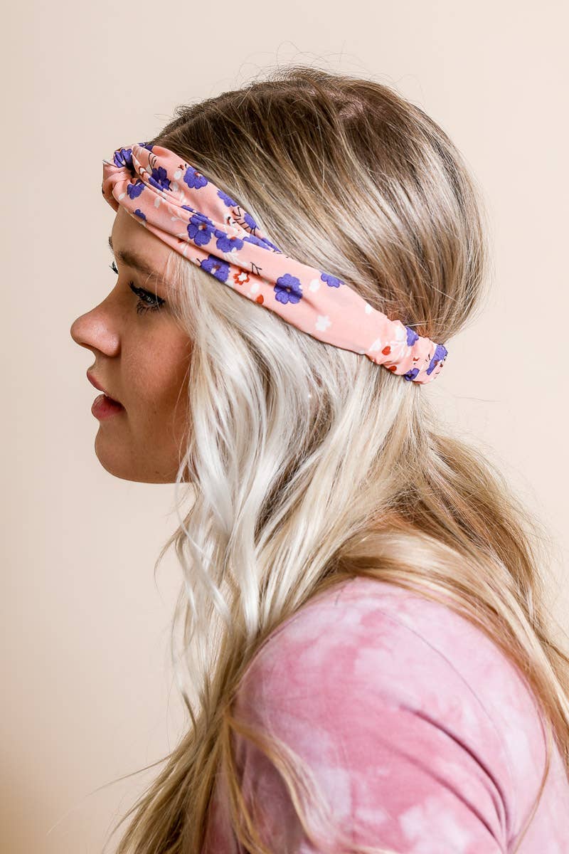Sakura Blossom Twist Headwrap