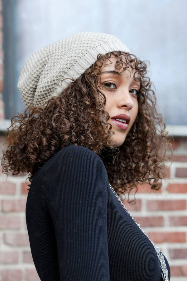 Leto Accessories - Waffle Knit Slouchy Beanie – Trendy & Cozy 🧇: Olive