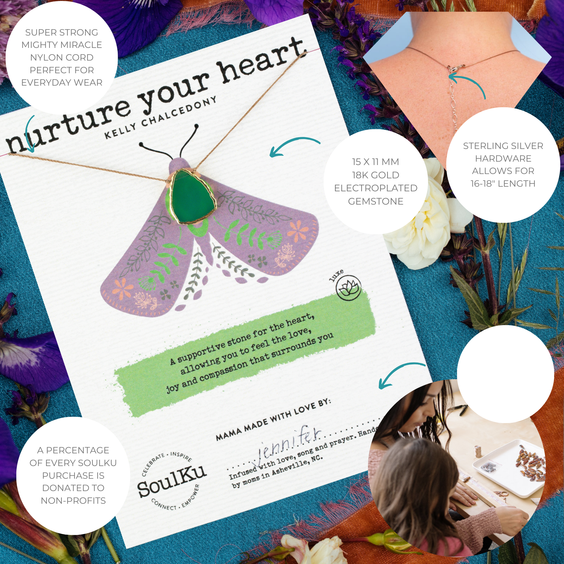 Nurture Your Heart Alchemy Necklace - Kelly Chalcedony