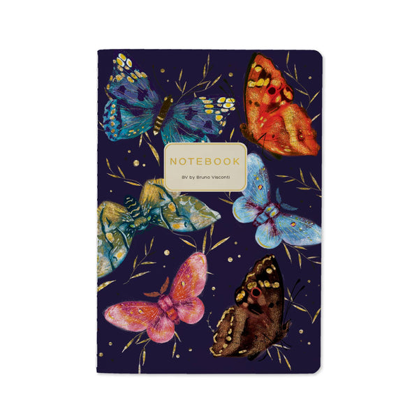 BV by Bruno Visconti - A5 Notebook - Butterflies on Blue