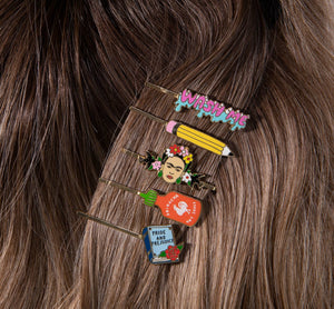 Yellow Owl Workshop - Pencil Hairpin | Gold Teacher & Stationery Lover Gift