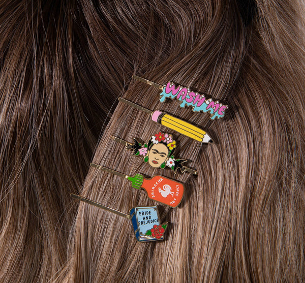 Yellow Owl Workshop - Pencil Hairpin | Gold Teacher & Stationery Lover Gift
