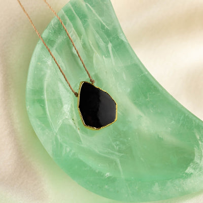 Black Onyx Alchemy Necklace for Stress Relief
