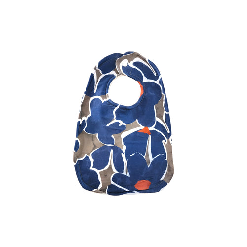 Deep Blue Abstract Baby Bib