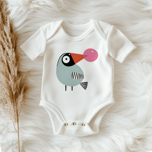 Bubble Gum Bird Onesie
