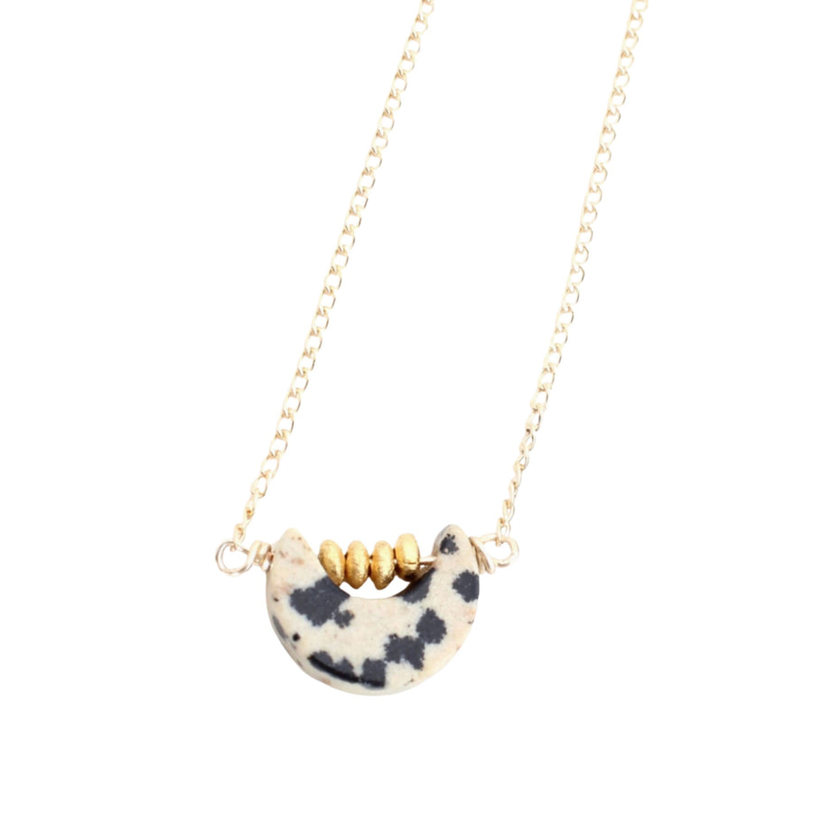 Dalmatian Necklace - Moon Gem