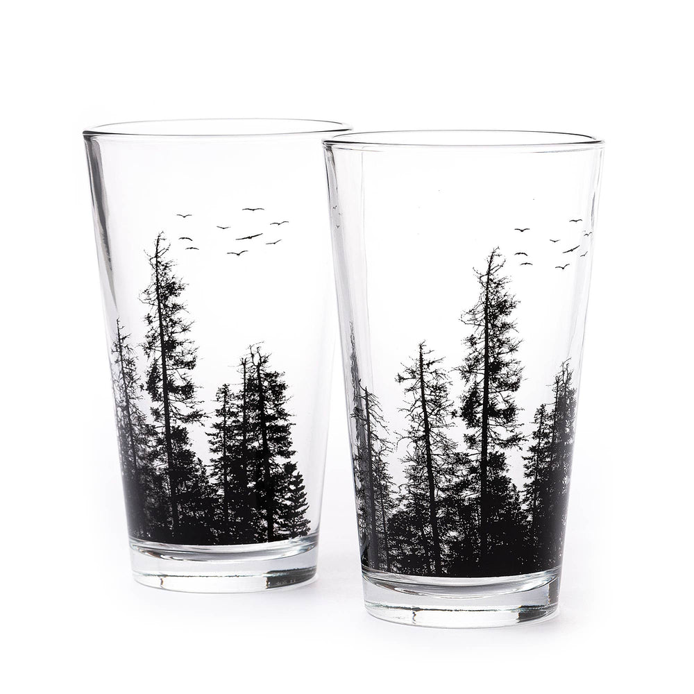 Pine Tree Forest Pint Glass