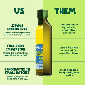 Benissimo / Hongar Farms / Lesley Elizabeth - Benissimo Parmesan Garlic EVOO Blend – 8.12 fl oz Marasca