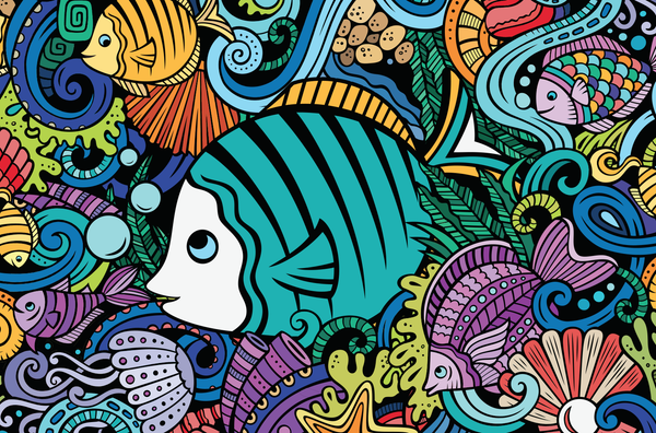 Micro Puzzles - FISH DOODLE