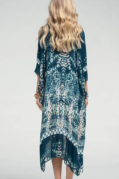 Mojito Geometric Motif Kimono