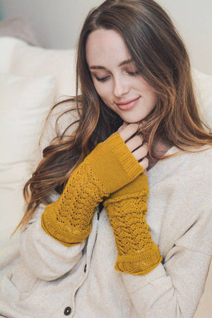 Golden Winter Arm Warmers