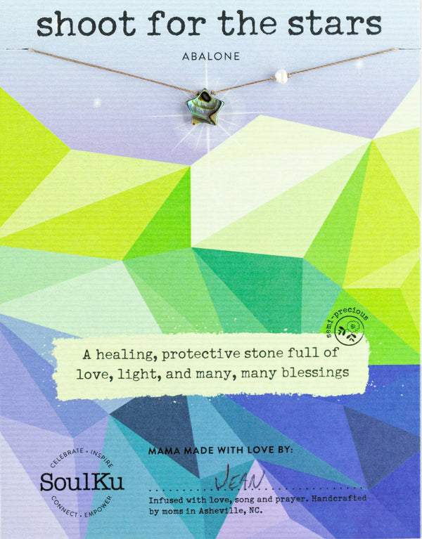 SoulKu - Abalone Shoot for the Stars Necklace