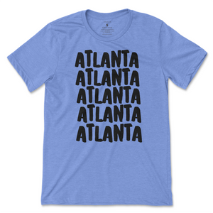 Multilantas T-Shirt - Purplish Blue with Black