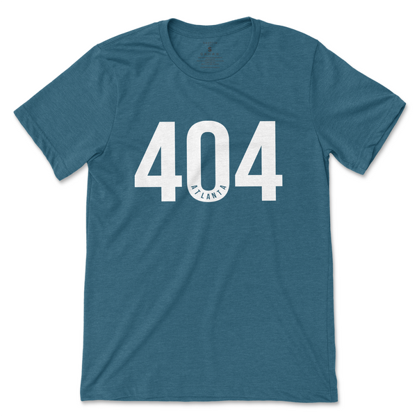 404 ATLANTA T-Shirt - White Print
