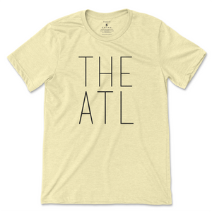 The Atl T-Shirt - Pale Yellow (Black Print)