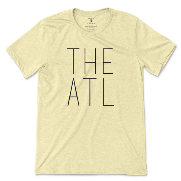 The Atl T-Shirt - Pale Yellow (Black Print)