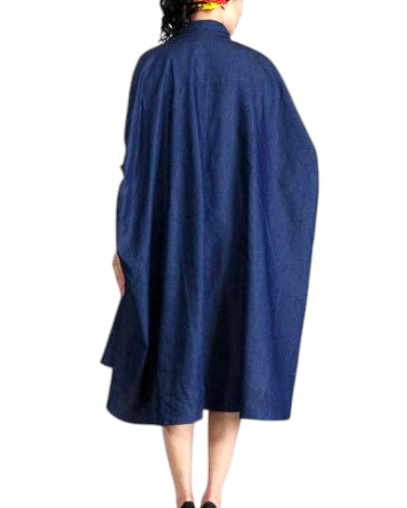 Belkis Indigo Denim Hi-Lo Shirt