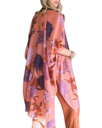 Floral Motif Kimono