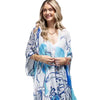 Blue Palm Kimono