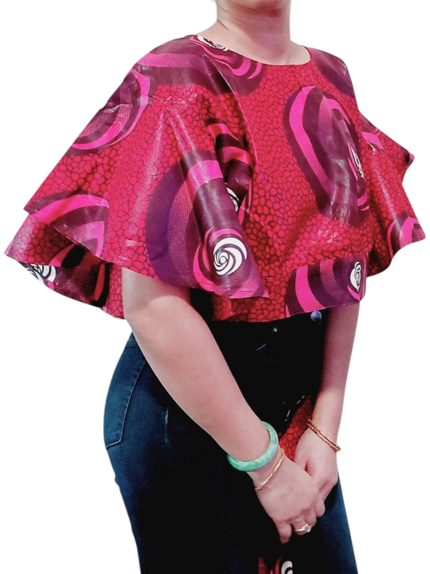 Bonica Ankara Fabric Crop Top