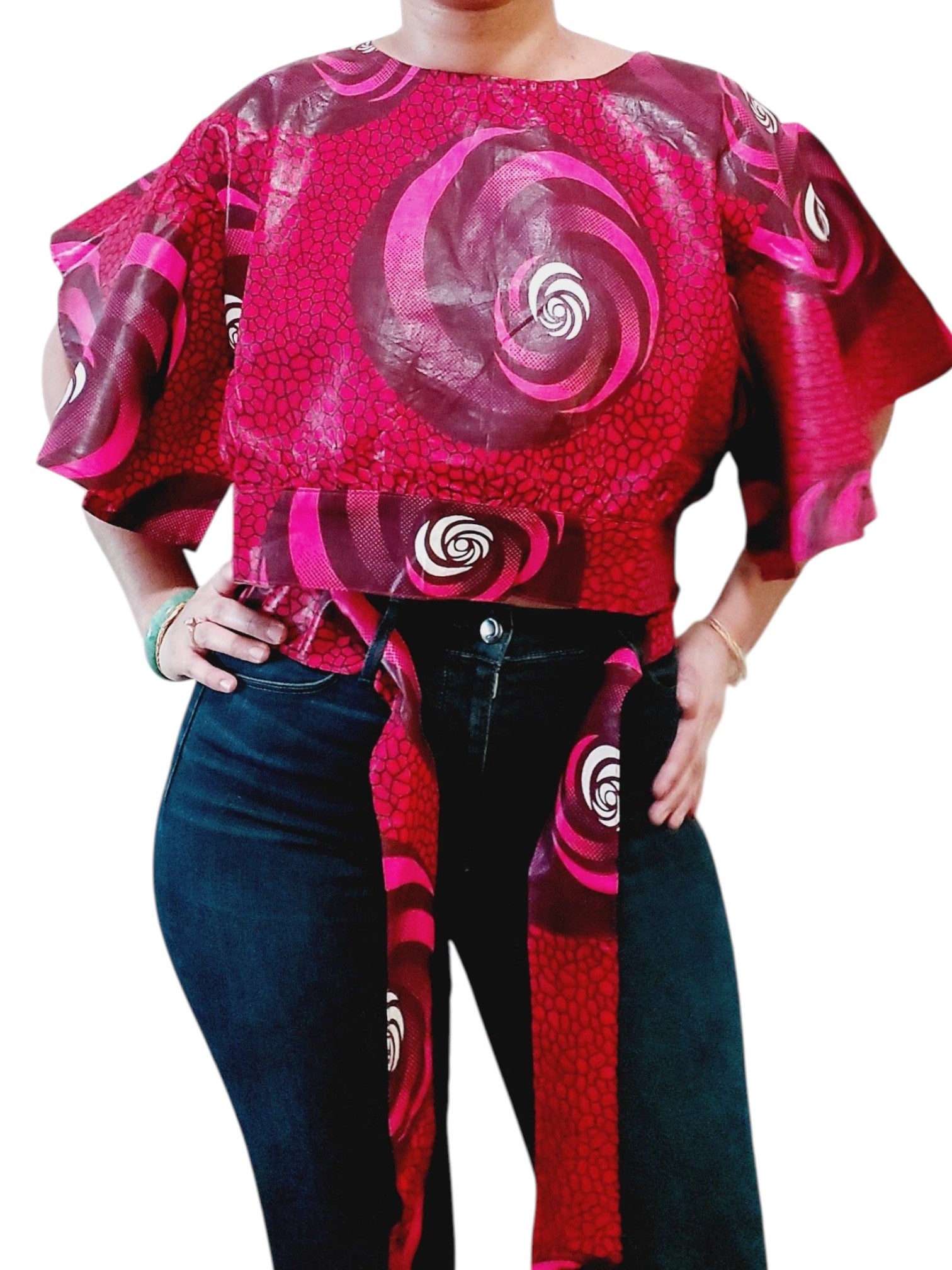 Bonica Ankara Fabric Crop Top