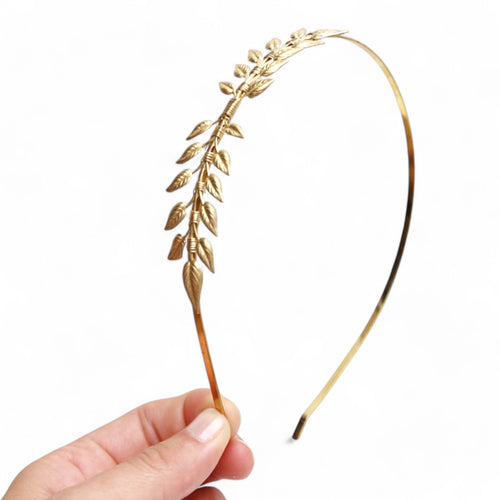 Little Leaves brass leaf headband