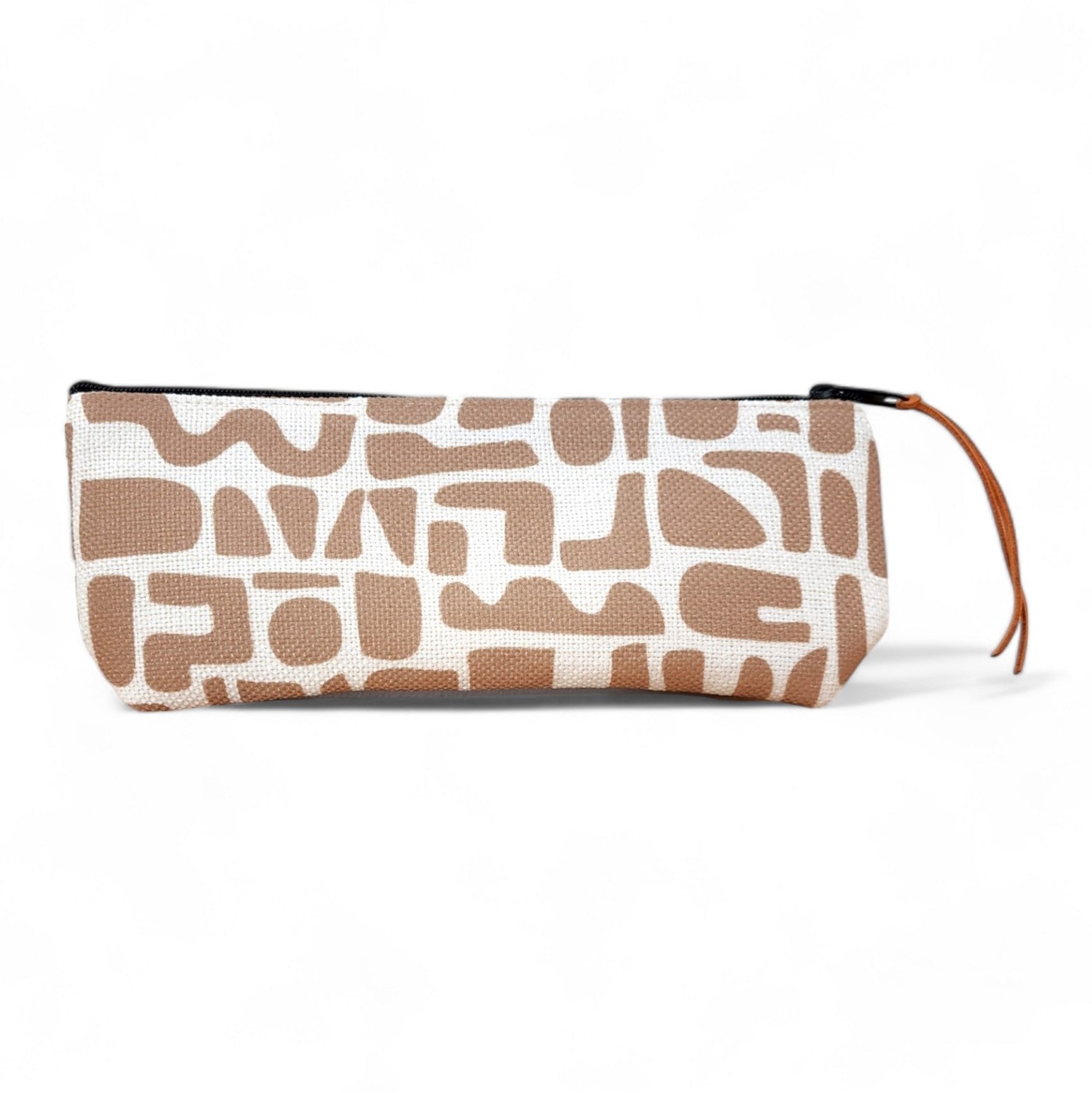 Abstract Brown Pencil Pouch