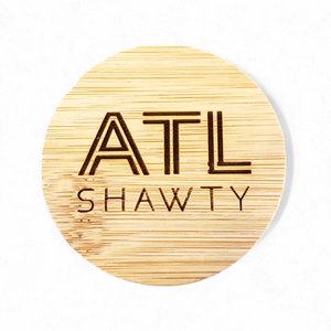 Round Magnetic Wood Engraved Bottle Opener - ATL Shawty