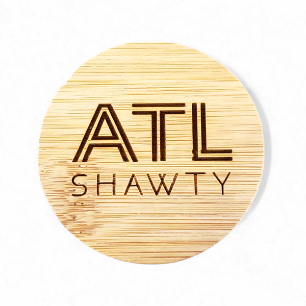Round Magnetic Wood Engraved Bottle Opener - ATL Shawty
