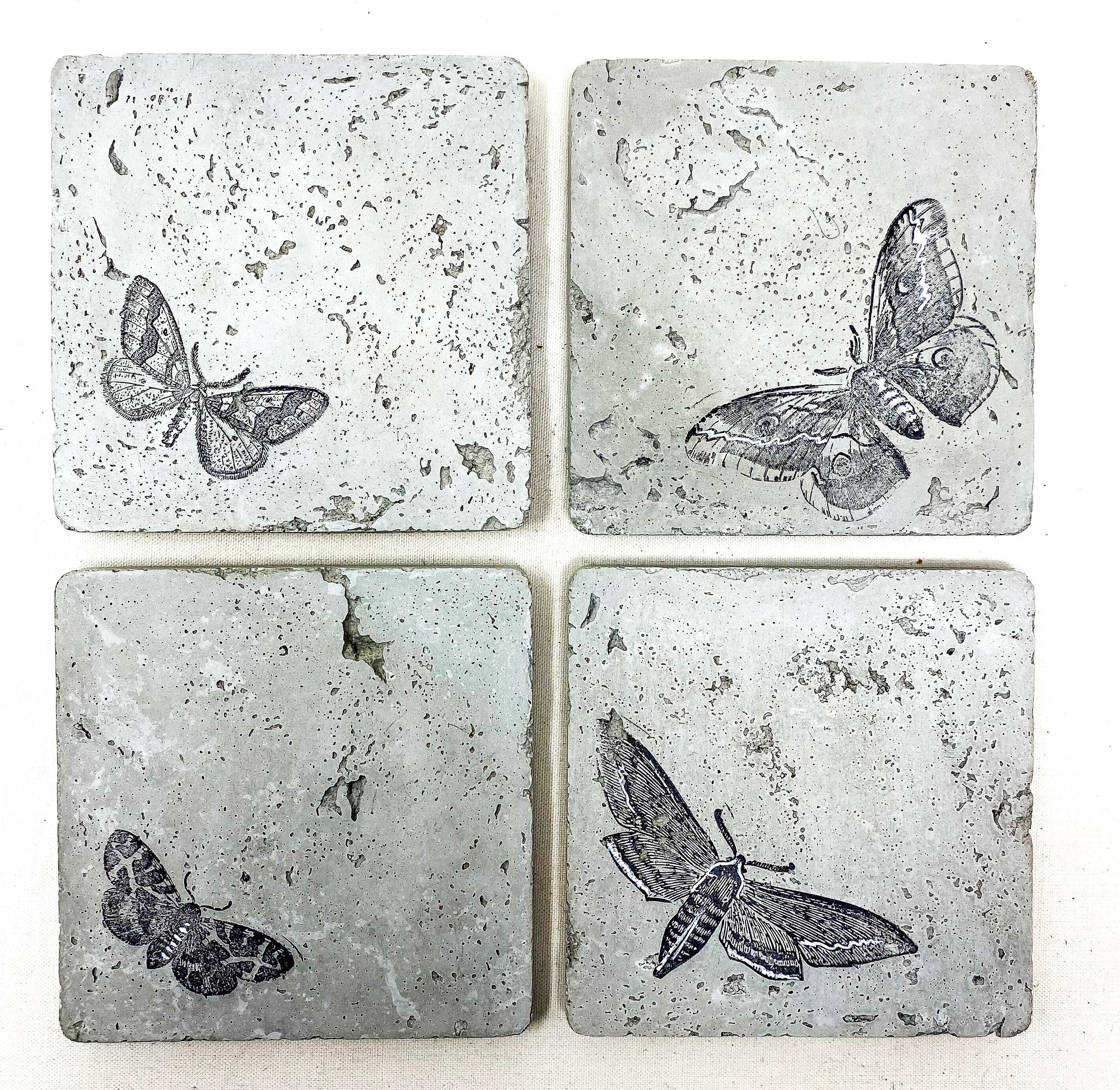 Butterfly Concrete Coasters