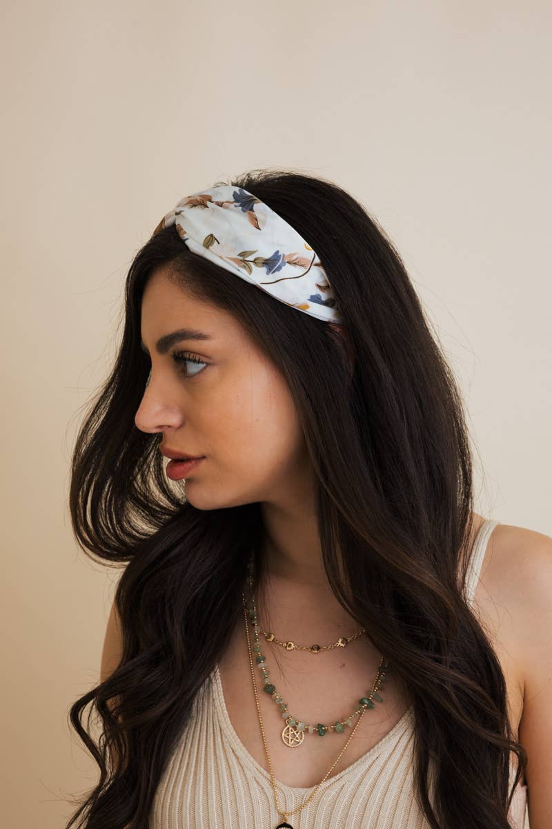 Floral Satin Headband