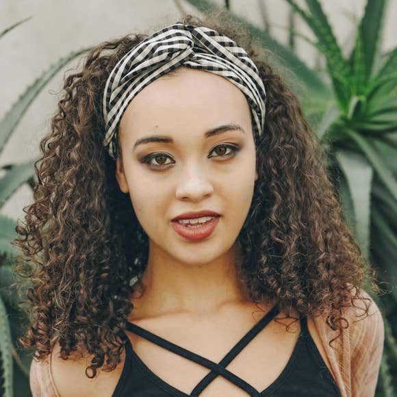 Checkered Knotted Headband