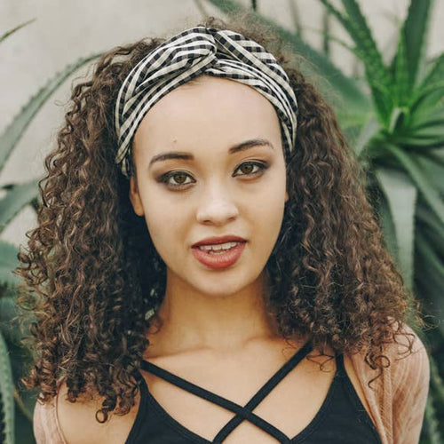 Checkered Twist Headband