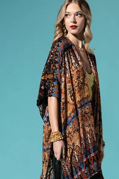 Shop Neighbors - Annecy Fringe Kimono : ANNECY