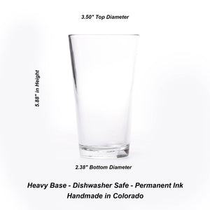 Black Lantern - Pine Tree Forest Pint Glasses